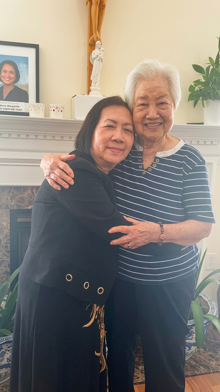 Thanh Song va Chi Bach Huong 2B
